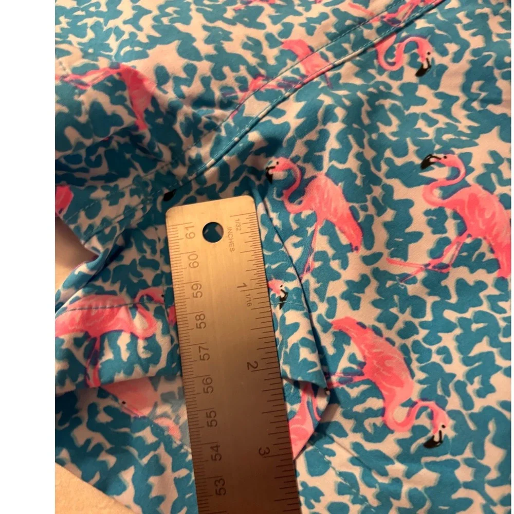 NWOT Chubbies Youth Swim Trunks Blue Pink Flamingo Print Size XS 6/7 Shorts